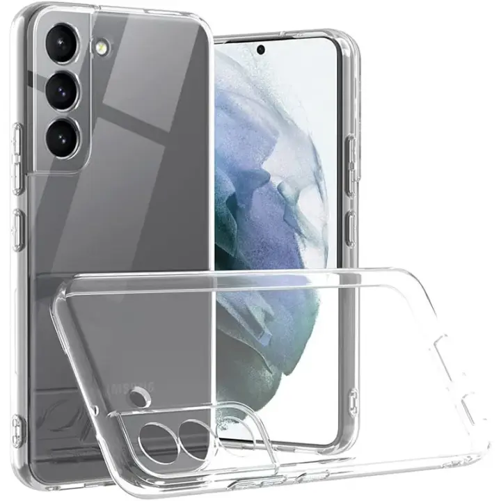 Funda de silicona suave para Samsung Galaxy S23 S22 S21 Plus, funda trasera transparente ultrafina - 1