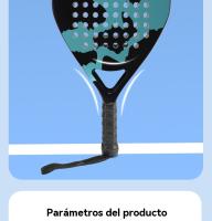 Pala de pádel profesional de fibra de carbono ultraligera con marco en jaula de carbono para playa (Raqueta de Pádel) - details 8