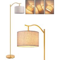Pantalla de Lino Beige, Casquillo E27, Compatible con Varias Bombillas, 160cm Lámpara de Arco Negra con Pantalla Ajustable para Dormitorio, Salón, Oficina - details 32