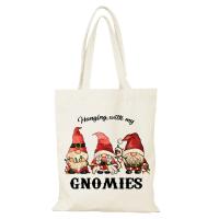 Bolso de mujer con dibujos animados, bolso de mano para mujer, regalo de Feliz Navidad y Año Nuevo, bolsos de señora, bolso de compras ecológico, tela de lona - details 9