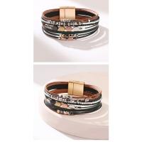 Pulsera Trenzada de Hojas Bohemias con Cierre Magnético Joyería de Moda para Mujer - details 5