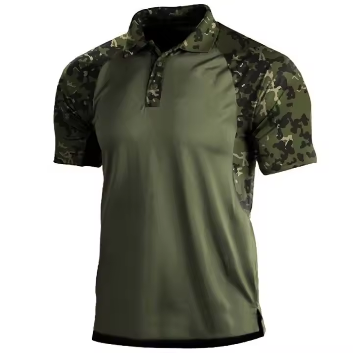 Polo de verano para hombre, camiseta de manga corta, top - 1