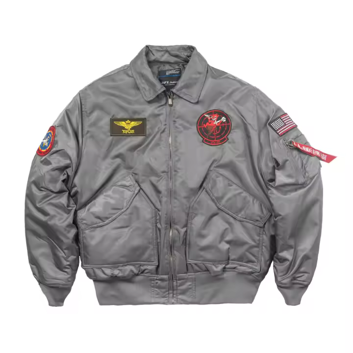 TOP GUN CWU-45P parche bordado estilo militar chaqueta Bomber piloto vuelo abrigo de invierno - 1