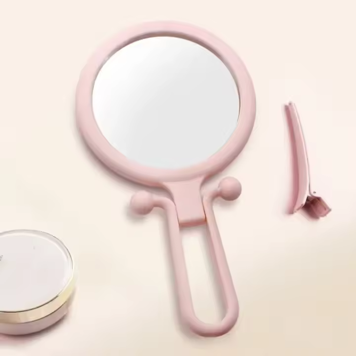 Espejo de Maquillaje Magnético Brillante Espejo de Mano Plegable Compacto para Belleza - 1