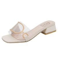 Sandalias de Moda para Mujer 2025 Zapatillas de Tacón Alto con Suela Gruesa y Hebilla de Metal - details 0