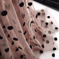 Falda informal elegante que combina con todo para mujer, falda acampanada de oficina de tendencia de verano para mujer, Falda plisada de lunares de malla dulce con cintura alta elástica - details 11