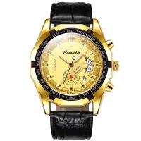 Hombre calendario a prueba de agua brillante reloj no mecánico con esfera grande - details 11