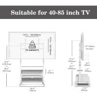Pantallas de 40 a 85 Pulgadas,MAX Carga de 60kg,Soporte TV Móvil con Mueble de Madera - details 2