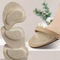 Almohadillas de cuero para el antepié para mujer, almohadillas antideslizantes para el cuidado de los pies, pegatinas para aliviar el dolor, 2 piezas - details 1