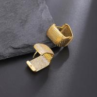 Pendientes de doble capa con microincrustaciones para mujer, aretes ligeros de lujo de alto sentido, diseño único de nicho, nuevo temperamento, moda - details 6