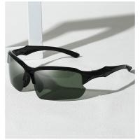 Gafas de sol deportivas polarizadas para exteriores, modelo nuevo 2025, con diseño de media montura y protección contra el viento - Gafas de sol para pesca - details 4