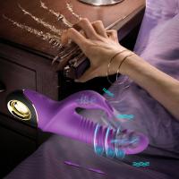 Vibrador de empuje de conejo para mujeres y adultos, estimulador de clítoris telescópico automático, masturbación femenina, Juguetes sexuales, 2022 - details 0