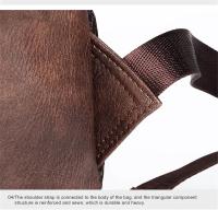 Mochila de cuero para hombre, bolso de negocios para ordenador portátil de 15,6 pulgadas, de gran capacidad, para viaje y colegio - details 22