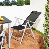 2X Sillas de Jardín Plegables Antracita Asiento Ligero Aluminio Silla Reclinable 8 Posiciones hasta 120Kg - details 16