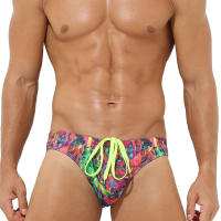 Swimwear Men Swimsuits Quick Dry Swimming Briefs Sexy Male Low Waist Bathing Trunks Beach Bikini Surfing Shorts - details 7