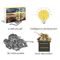 Piececool-rompecabezas de Metal 3D Skynet Spider, modelo de tanque superpesado, Kits de construcción, juguete DIY para adolescentes - details 7
