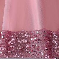 Elegante Vestido de Princesa con Lentejuelas de Esponja Vestido de Fiesta para Niñas en Rosa para Bodas y Graduaciones - details 18