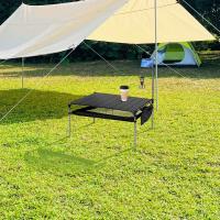 Mesa de barbacoa multifuncional ultraligera plegable de aleación de aluminio para acampar para Picnic Beach RV - details 2