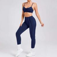 Ropa deportiva de gimnasio reforzada para mujer, traje de yoga de entrenamiento para mujer, ropa deportiva gris café 2024 - details 21