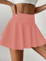 Skort Deportivo de Tiro Alto para Mujer - , Mezcla de Espándex/Poliestere Elástico, Plisado con Bolsillos para Tenis, Correr y Estilo Activo, Ropa Casual Atlética |   Textura Suave - details 4