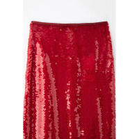 BUNO-Falda MIDI larga retro ajustada con abertura, estilo sencillo y adorno de cuentas en la cintura alta para mujer - details 4