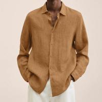 Camisa de manga larga para hombre Four Seasons 2025 con solapa y botones sueltos - details 5
