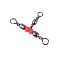Con cuentas, anillo sólido de 3 vías, señuelo para anzuelo, línea de pesca giratoria, giratorios, conector de pesca, anillo de barril de rodamiento - details 1