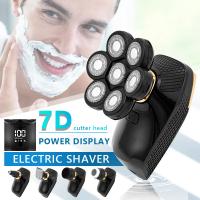 Afeitadora Eléctrica 5 en 1 7D para Hombres con Pantalla LED Impermeable Batería Recargable Máquina para Afeitar Cabezas Secas y Húmedas - details 0