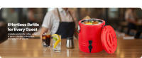 Dispensador de bebidas aislado SucceBuy, contenedor térmico para bebidas frías y calientes de 3 galones/11.4 L con grifo, jarra enfriadora de grado alimenticio con interior de acero inoxidable, ideal para té, café, catering y uso en exteriores - details 7