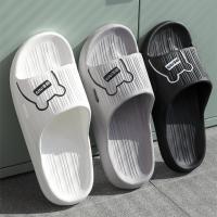 Zapatillas de verano para hombre y mujer, chanclas antideslizantes de oso de dibujos animados para el hogar, sandalias de playa para interiores y exteriores, talla grande, novedad - details 5