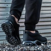 Zapatos de Trabajo para Hombres Cinturón de Aire con Cordón Elástico Material de Cuero - details 7