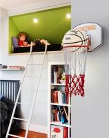 Lámpara de aplique de baloncesto para habitación de bebé, decoración creativa para dormitorio de niños, luz Led para pared - details 10