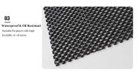 Encaje de Almohadilla de Estante de Cocina Alfombrilla Antideslizante de PVC con Patrón de Cuadros - details 2