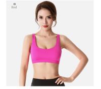 Sujetador deportivo para mujer, Push Up, sin aros, acolchado, entrecruzado, con tiras, para correr, entrenamiento de gimnasia, entrenamiento, ropa interior de Yoga, Tops cortos - details 14