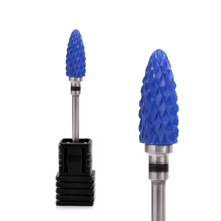 Broca de Uñas KADS Punto Agudo de Cerámica Cónica Afilada para Limpieza de Ecutículas Herramientas de Manicura para Salones de Belleza en Casa - 1