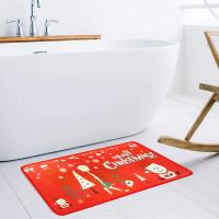 Tapete de Puerta de Navidad, Alfombra Antideslizante de 40x60 cm, Felpudo de bienvenida, Baño - details 4