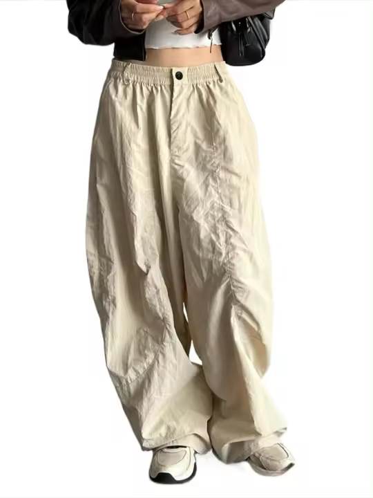 Pantalones sueltos de pierna ancha para mujer nueva moda primavera otoño estilo Hippie - 1