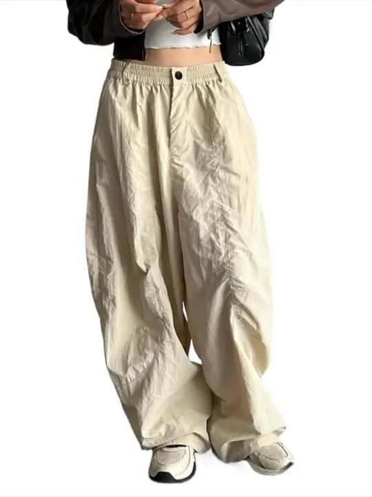 Pantalones sueltos de pierna ancha para mujer nueva moda primavera otoño estilo Hippie - 1