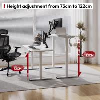 Escritorio de Oficina Elevable Motoriado 110 x 60 cm Diseño Ergonómico y Moderno con Soporte y Ventilador Fácil Instalación - details 33
