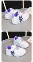 2025 primavera nuevos zapatos casuales para niños para niñas moda estilo coreano fondo suave antideslizante versátil Chic pequeños zapatos blancos - details 3