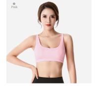 Sujetador deportivo para mujer, Push Up, sin aros, acolchado, entrecruzado, con tiras, para correr, entrenamiento de gimnasia, entrenamiento, ropa interior de Yoga, Tops cortos - details 12