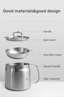 Walfos-olla de filtro de aceite de acero inoxidable, cesta para freír con filtro de aceite de gran capacidad con recipiente de aceite con filtro multifuncional de malla fina - details 7