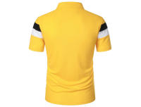 Polo de golf a rayas para hombre, camiseta de manga corta con solapa, ropa deportiva transpirable, camisetas de verano - details 3