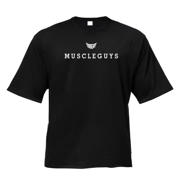 Camiseta de entrenamiento de manga corta para hombres Muscleguys Fitness Suelto Estilo casual para verano Material de poliéster - 1