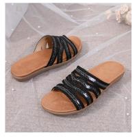 2025 Sandalias planas transpirables con diamantes de imitación - Zapatos de verano cómodos y bohemios para mujer para la playa, fiestas y uso diario, elegante moda primavera-verano - details 27