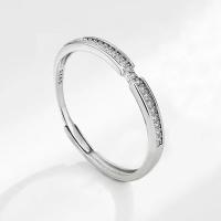 Anillos de pareja y anillos de compromiso, joyería de plata de ley 925 para hombres y mujeres, ajustables, regalos de pareja - details 2