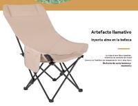 Silla reclinable jardin plegable portatil camping multifunción al aire libre - details 2