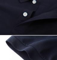Camisa Polo Unisex De Verano En Color Sólido Casual Al Aire Libre Con Cuello Redondo Y Mangas Cortas Para Negocios Diarios - details 5