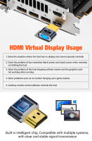 Enchufe Dummy HDMI Compatible 4K HDR Adaptador de Pantalla Fantasma sin Cabeza - details 4