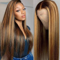 Peluca de pelo largo y liso para mujer, pelo sintético resistente al calor, ideal para Cosplay, fiesta de belleza - details 3